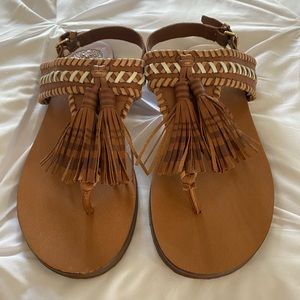 Vince Camuto tassel thong sandals